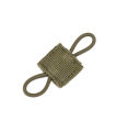 1 Army green [HOT] Outdoor Ribbon Buckle Tactical Elastic MOLLE Webbing EDC Hunting Backpack Vest Airsoft PTT Antenna Stick Pipe Binding Retainer. 