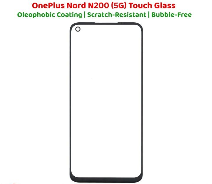 Oneplus Nord N200 OCA + Touch Glass Digitizer Replacement for Oneplus Nord N200 (Only Touch Glass Not Panel)