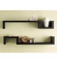 1 pc Wall Decor Shelf - Wall Display Rack Black. 