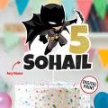 Personalised Digital Cake Topper Batman Theme topper for Birthday Party Celebration & Cake Decoration. 