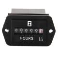 DC 6-80V Mechanical Hour Meter - Hourmeter for Engine Generator Boat Automobiles Motorcross Motor Truck Tractor. 