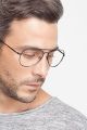 Aviator Glasses For Boys & Girls Metal Frame Transparent Avaitor Eyeglasses. 