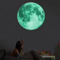 20CM Luminous Moon 3D Wall Sticker Moonlight Glow in the Dark Room Window Decor. 