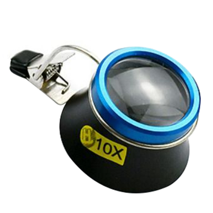 10X Eyeglass Magnifier Clip-on Eye Magnifier Portable Eyepiece Craft Operator Watchmaker Repair Tool Durable Easy Install