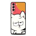 Cute Cat Cartoon Case For Samsung Galaxy S22 Ultra S21 S20 FE 5G S10 S9 S24 Plus S10E S23 Phone Cover Black Silicone. 