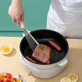 Stainless Steel Fried Fish Shovel Handle Steak Spatula Fan-Shaped Butterfly Slotted Turner High Temperature Resistant Non-Stick Pan Hollow Shovel. 
