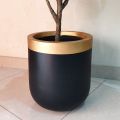 Fiberglass Planter U-Shape Decorative Pots Light Weight, Plant Pot 16 Inch Height, Indoor-Outdoor Plant Vase,  Glass Shape pot for real and artificial plants. 