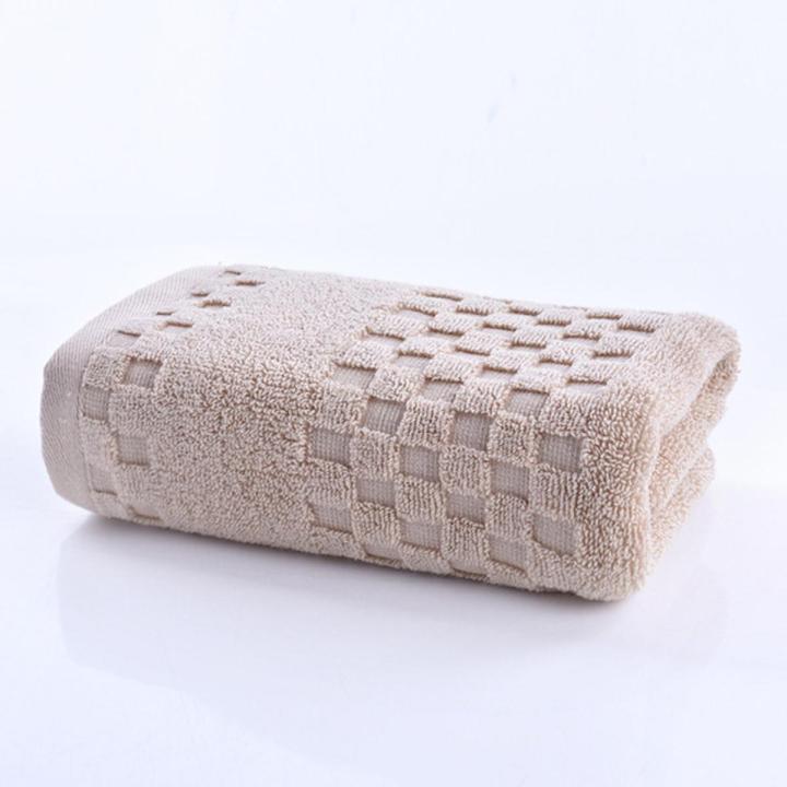 Plaid Cotton Towels Super Absorbent Face Bath Towel Quick-Drying Lightweight Spa Towel Set for Adults Thick Soft Home Bathroom