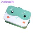 Amamia Lunch Storage Box Rust-proof Heat-resistant Spoon Chopsticks Included Bento Box. 