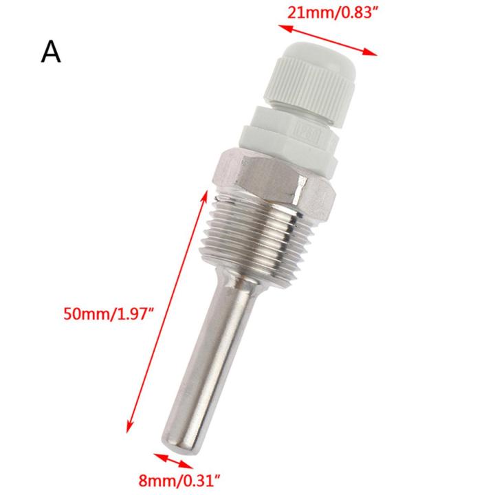 8MM Temperature Sensor Stainless Steel Probe Water Tank Shell Solar Parts Lonni