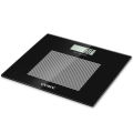 COBY Black Digital Glass Bathroom Scale with Weight Comparison Blue LCD Display. 