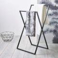 D.Ahmed Steel Works Icon Towel Holder Rack Stand Black. 