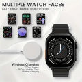 C900 Ultra Smart Watch Ultra 49mm Series 2.2-inch NFC Fitness Watches for Women Men Exercise Modes Sleep Tracking Apps, Water Resistant Watch for iOS and Android (Black). 