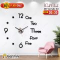 Gift City Presents New Acrylic Alphabets Wall Clock, Creative Wall clock for Home and Offices, 3D Design Self Adhesive. 