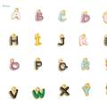 Letter Charms Crafts Supplies Letter Beads for Jewelry Making Party Bracelet. 