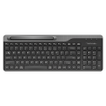 A4Tech FBK25 - NEW EDITION - QuietKey Silent Typing - Bluetooth & 2.4G Wireless Keyboard - Pairs upto 4 Devices - Smartphone Holder - Extra Color Plates - For PC, Laptop, Mobile, iOS, Android, Tablet, Smart TV, iPad. 