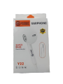 Y22 100% Pure Original Headfree  -  Imported headfree alternative gionee Headfree  -  High Quality Deep Base Sound Earphones Headphones  -  10% Extra Performance from gionee handfree  -  Perfect for Call Music and Pubg Game.. 