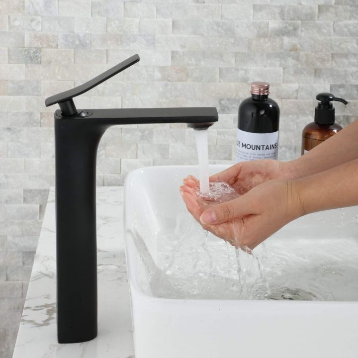Alkhaleej%20Single%20Handle%20Single%20Hole%20Bathroom%20Washbasin%20Sink%20Faucet%20Washroom%20Basin%20Tall%20Mixer%20Tap,%20Painting%20Black%20-%20Image%206