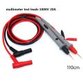 Digital Multimeter Tester 20A 1000V Probe Thin Tip Needle Cable Line. 