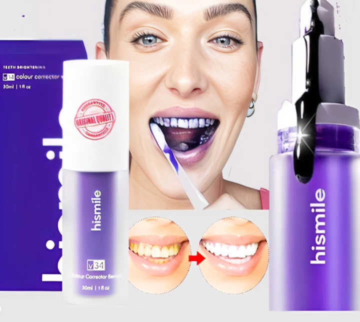 Hismile v34 Color Corrector Purple Teeth Whitening Toothpaste Kit ...