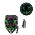 Halloween LED Light up Mask LED Purge Mask Flashing Light up mask colorful Rave Mask. 