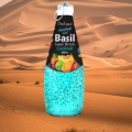 Italiano Basil Seed Drink Cocktail. 