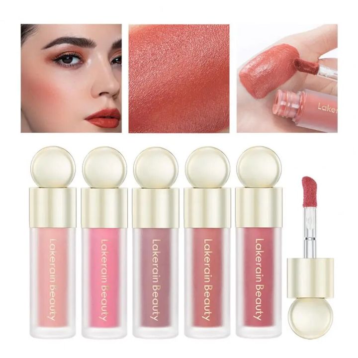 7.5ml lakerain Liquid Blush Long Lasting Waterproof Sweatproof Soft Cream Face Blush Liquid Blush Velvet Women Beauty