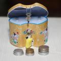 1 Pcs Money Saving Box Mini Bank for kids Colorful Lockable Money Box. 