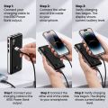 Original 20000mAh Fast Charging Power Bank Portable Power Bank with LED Digital Display, Dual USB Output High Speed Charger Compatible with all devices. 