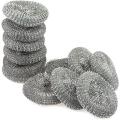 12  Pcs Dish Wash Sponge Sink Cleaner Stainless Steel Scourers Steel Wool Scrubber Metal Scouring Pad  Sponge. 