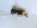 Pack of 10 - Chrome (Steel Covered) Tubeless Tyre valve nozzles - TR414 Valve Nozzle with metal cap for Car Wheel Tire. 