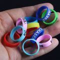 Elastic Stretch Protector Anti-Slip Ring Tackle Non-slip Silica Gel Rod Clip O-shaped Ring Fishing Rod Handle Protective Case Racket. 