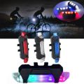 Bicycle Rear LED Light LED Bicycle Rear Tail Light USB Rechargeable Mountain Bike Lamp Waterproof Light Bicycle Accessories. 