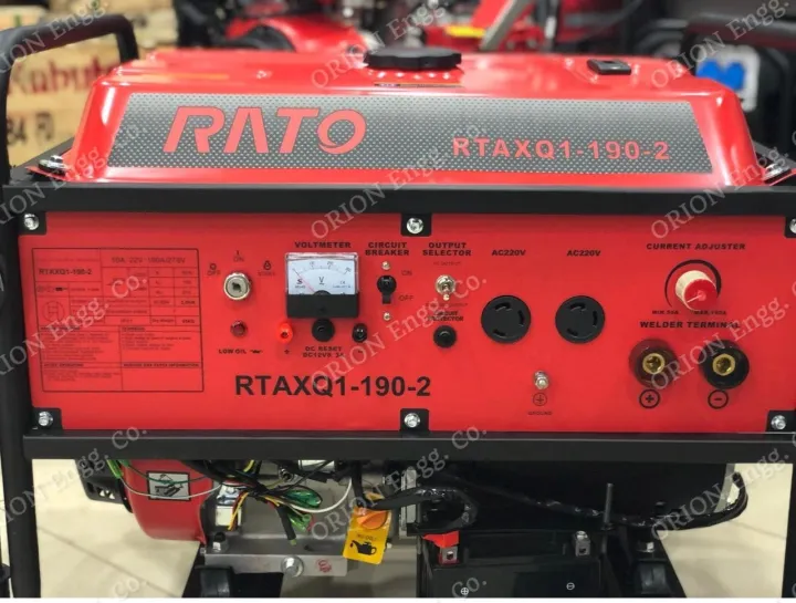RATO Welding Generator 190A - 420cc Self Start Petrol Engine Driven ...