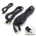 0.5M/1.5M/3M 12V 10A DC Power Supply Splitter Male to Male 5.5mm*2.5mm Plug Connector Power Adapter Extension Cable. 