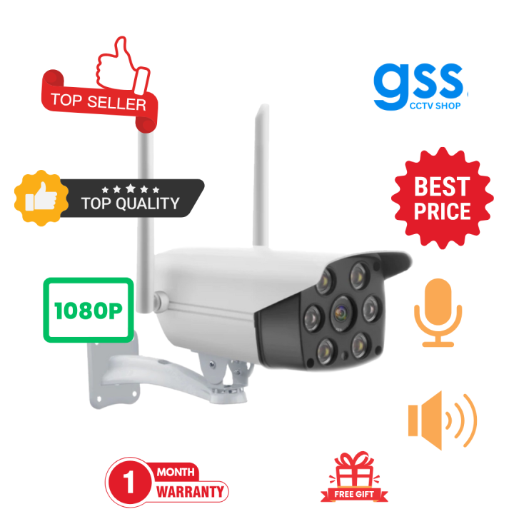 GSS K6 Wifi Camera - Wifi Smart Camera - CCTV Camera Wifi - Home Security Camera - Smart Camera Wifi - CCTV Wifi - Outdoor Security Cameras - Outdoor CCTV Camera - Outdoor Camera Wifi - Camera CCTV - Security Camera For Home Wifi
