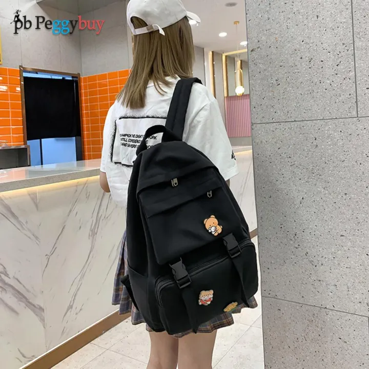 Backpack%20Women%20Solid%20Color%20Women%20Shoulder%20Bag%20Black%20School%20Bag%20for%20Teenager%20Girl%20Children%20Supplies%20Women%20Travel%20Bagpack%202022%20-%20Image%205