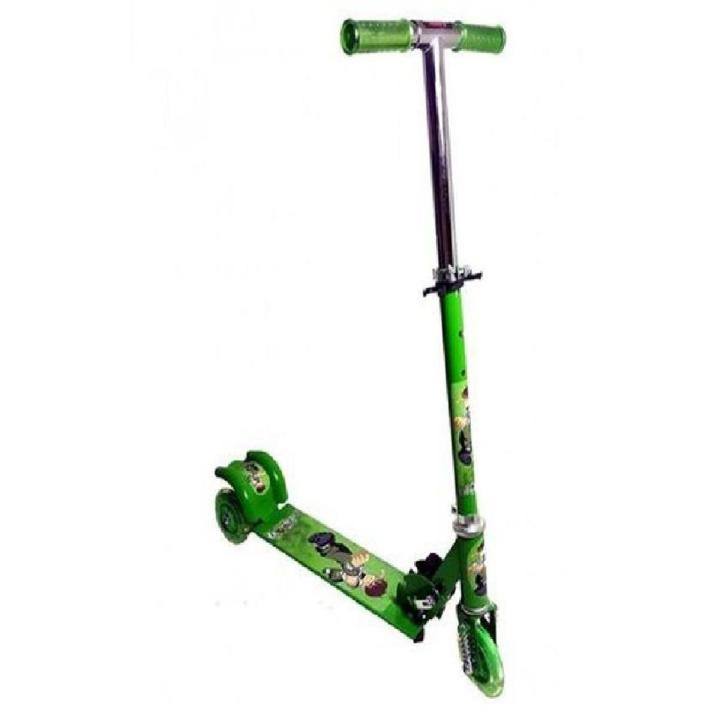 Ben Ten 3 Wheels Scooty For Kids - Green-(K.S.)