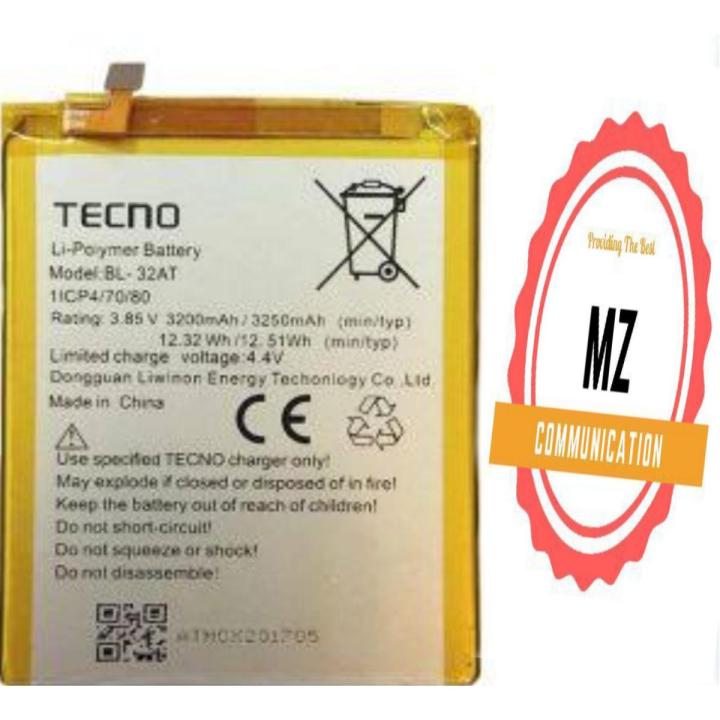 TECNO CAMON CX ORIGINAL BATTERY, BL-32AT WITH 3250MAH CAPACITY, BRAND NEW BATTERY
