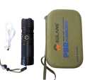 Multifunctional P90 RL-W409 Laser LED Tactical Flashlight With 1Km Range And Long Lasting Backup Torch 8800mAh Rechargeable Cell Included. 