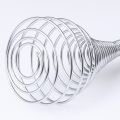 Stainless Steel Wire Coil Spiral Whisk, Stainless Steel Egg Whisker Egg Beater Milk Blender for Blending, Whisking, Beating & Stirring. 