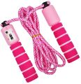 Adjustable Exercise & Fitness Jump Rope Skipping Rope With Counter Meter Cardio Equipment For Home Fitness. 