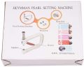 Pearl Setting Machine Manual Hand Press Beads Rivet Fixing Tool with 500 Pearls and150 nails. 