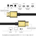 MOSHOU 8K 60Hz 4K 120Hz HDMI 2.1 Cables 48Gbps ARC HDR HiFi Video Cord for PS5 NS Projector High Definition Multimedia Interface. 