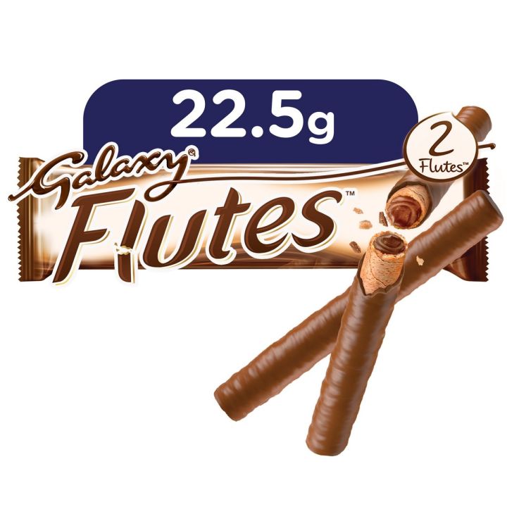 Galaxy Flutes Chocolate 22.5 gram ( Pack of 6 pcs)