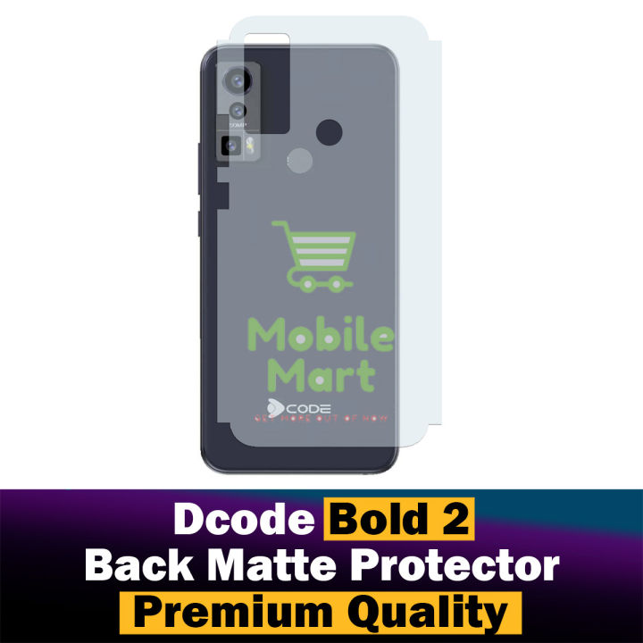 Dcode Bold 2 Back Protector Soft Skin Sheet Matte Style For Dcode Bold 2