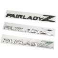 Metal Chrome Black Fairlady Z Letter Car Emblem Badge Decal For Nissan 370Z 350Z Z34 Z33 Accessories Decoration. 
