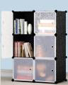DIY Multipurpose Portable Wardrobe Cabinet Clothes Storage Organizer Almirah - 6 Cubes. 