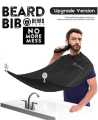 Beard Catcher Waterproof Shaving Apron for beard Trimmer - Beard Trimming Bib for Men Shaving & Hair Catcher, Non-Stick Hair Catcher Grooming Cloth with free 2 Suction Cups for Mirror. 