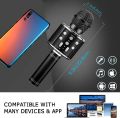 4 in 1 Karaoke Microphone Bluetooth Wireless Microphone Portable Karaoke Player with Speaker for Android/iOS, PC and Smartphone. 